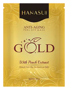 Hanasui Anti Aging Peel Off Mask Gold Sachet