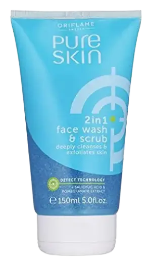 Oriflame Pure Skin 2 in 1 Face Wash & Scrub