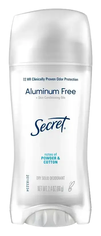 Secret Clinically Proven Aluminum Free Deodorant Powder Cotton