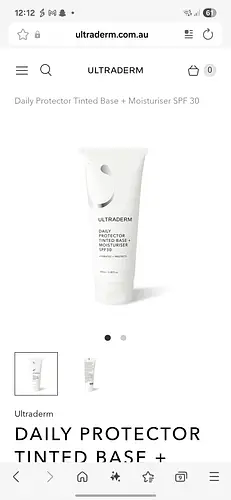 Ultraderm Daily Protector Tinted Base + Moisturiser SPF 30