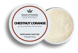 Henri Et Victoria Shave Soap Chestnut L'Orange