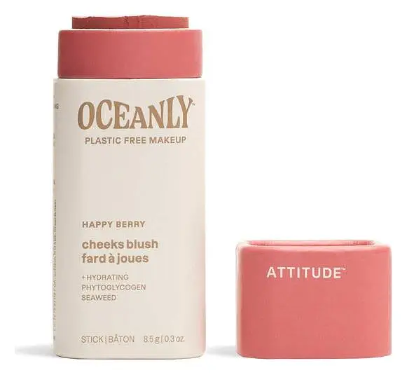 ATTITUDE Oceanly Cream Blush Stick Happy Berry
