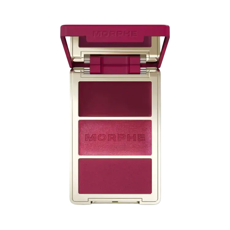 Morphe Cheek Thrills Multi-Finish Face Trio Wine & Dine