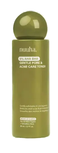 Nuuha Beauty 6% AHA BHA Gentle Pore & Acne Care Toner