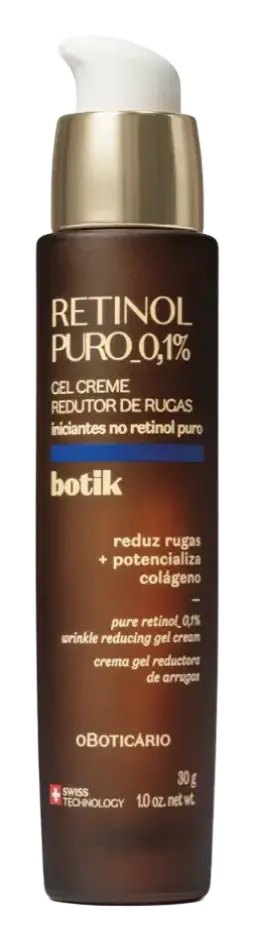 O Boticário Gel Creme Redutor de Rugas Botik Retinol Puro 0,1%