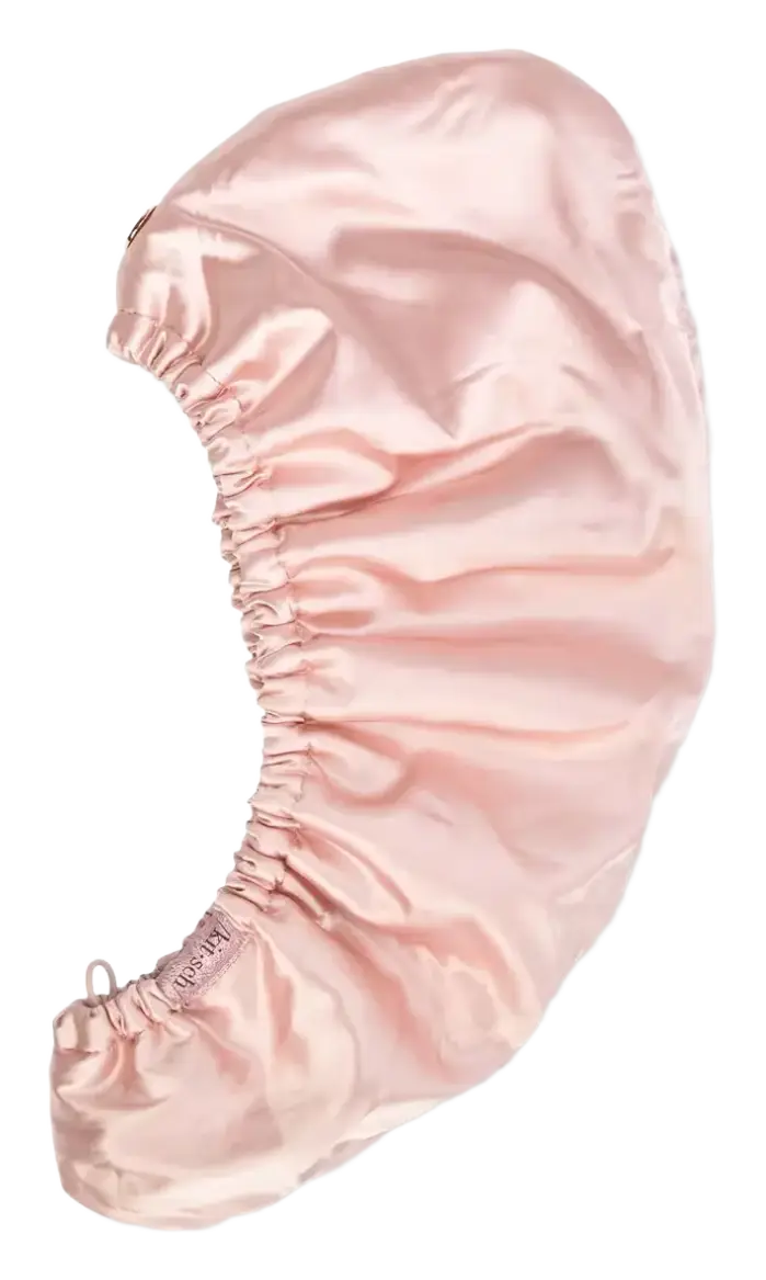 Kitsch Satin-Wrapped Microfiber Hair Towel Blush