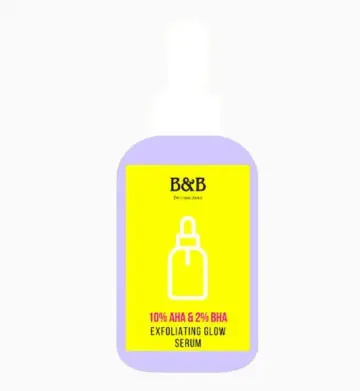 B&B Derma 10% AHA & 2% BHA Exfoliating Glow Serum