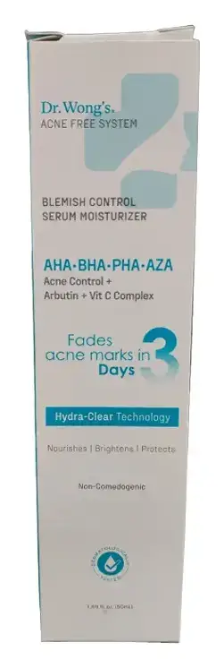 Dr. S. Wong Acne-Free System Blemish Control Serum Moisturizer
