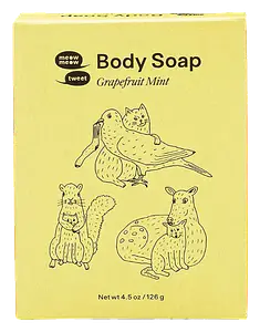 Meow Meow Tweet Body Soap Grapefruit Mint