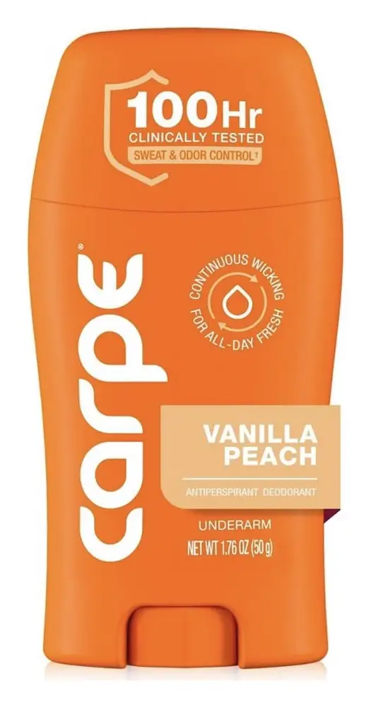 Carpe Antiperspirant Underarm Deodorant Vanilla Peach