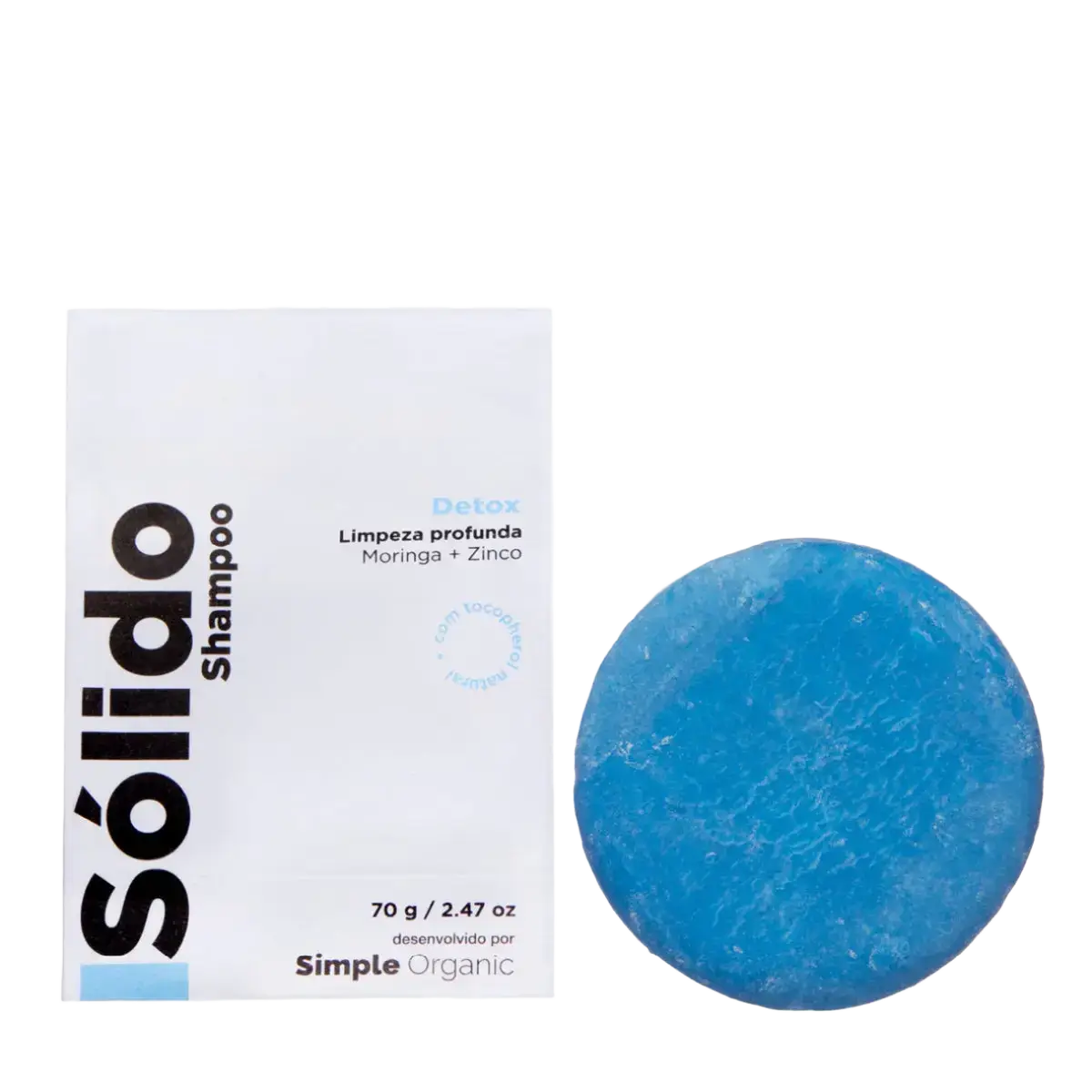 Simple Organic Isolido Shampoo Em Barra Detox