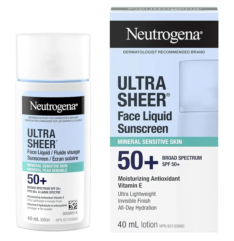 Neutrogena Ultra Sheer Fluid Facial Sunscreen SPF 50 Canada
