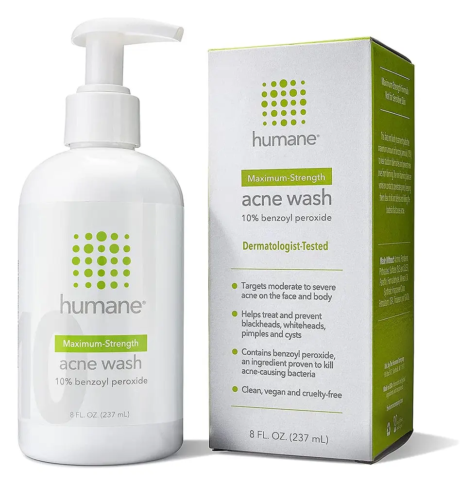 Humane Maximum-Strength 10% Acne Wash