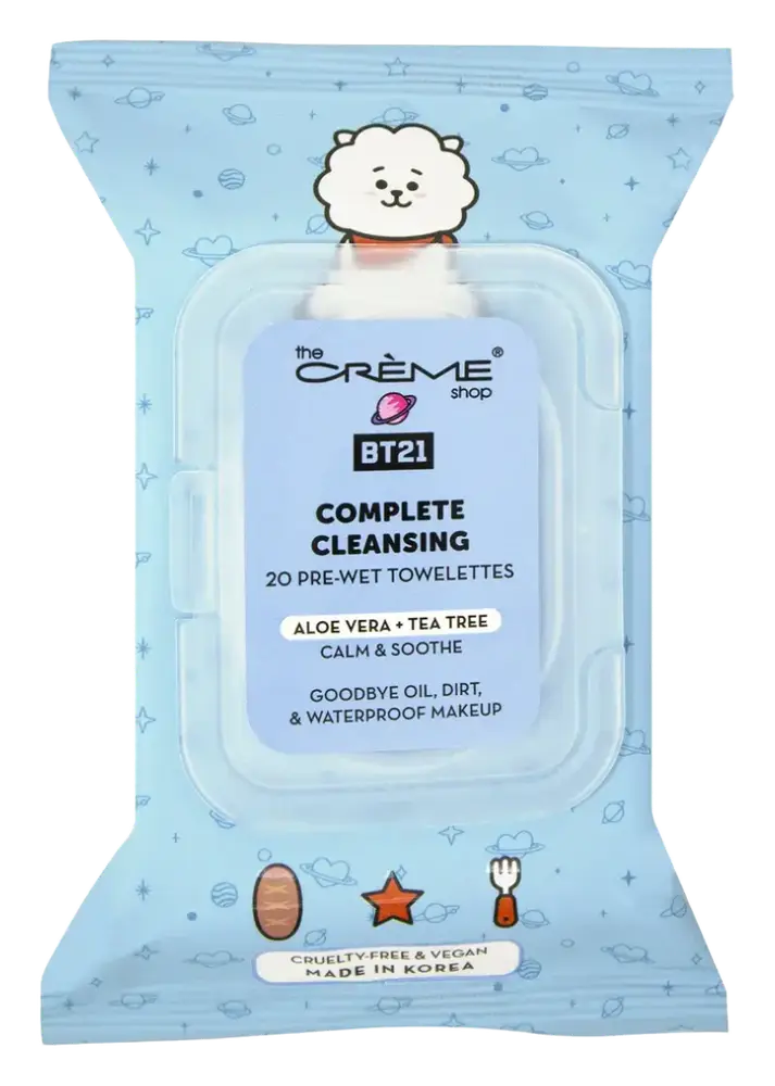 The Creme Shop RJ Complete Cleansing Towelettes Aloe Vera + Green Tea