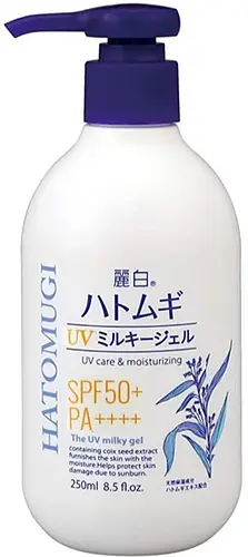 KUMANO COSME Reihaku Hatomugi UV Milky Gel SPF 50+ PA++++