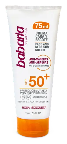 Babaria Crema Facial Solar Rosa Mosqueta SPF50+