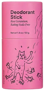 Meow Meow Tweet Deodorant Stick Rose Geranium Baking Soda Free