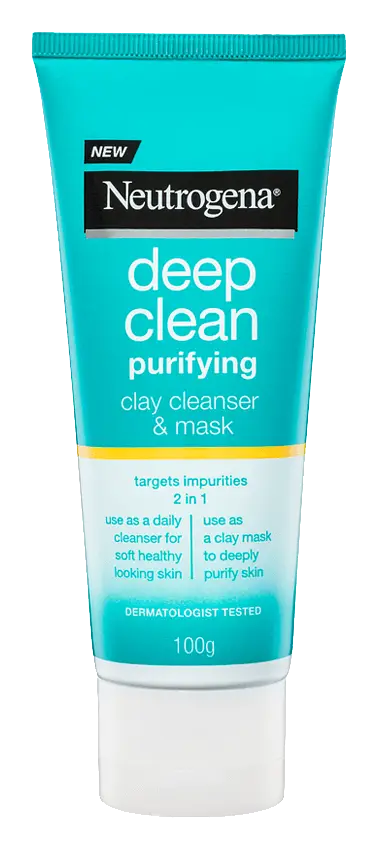 Neutrogena Deep Clean Purifying Clay Cleanser + Mask