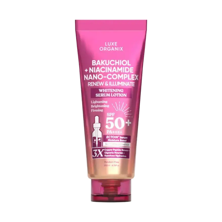 Luxe Organix Bakuchiol + Niacinamide Nano-Complex Whitening Serum Lotion SPF 50+