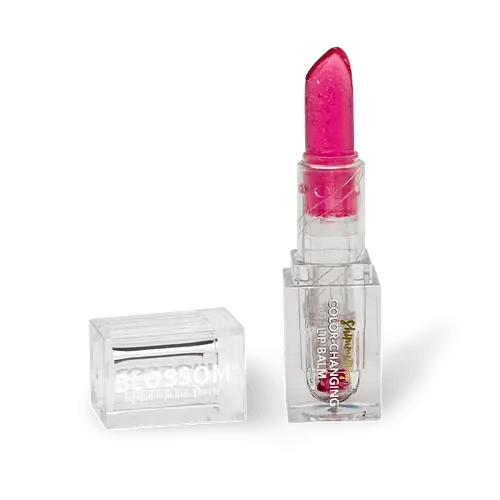 Blossom Shimmering Color-Changing Lip Balm Electric Pink