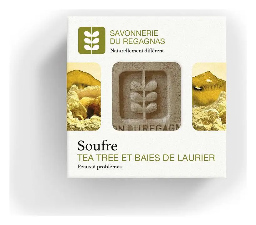 Savonnerie Du Regagnas Soufre Tea Tree Et Baies De Laurier