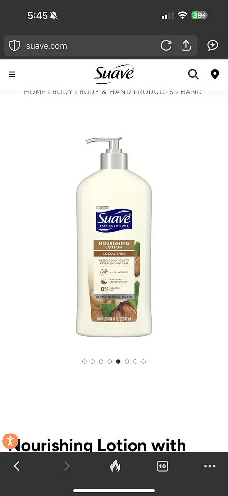 Suave Nourishing Lotion with Cocoa Shea