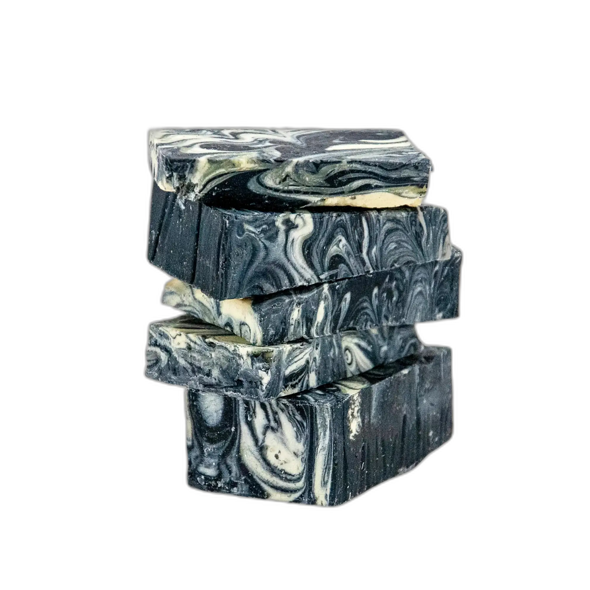 Moon Valley Organics Package Free Herbal Soap Lemongrass Charcoal Swirl