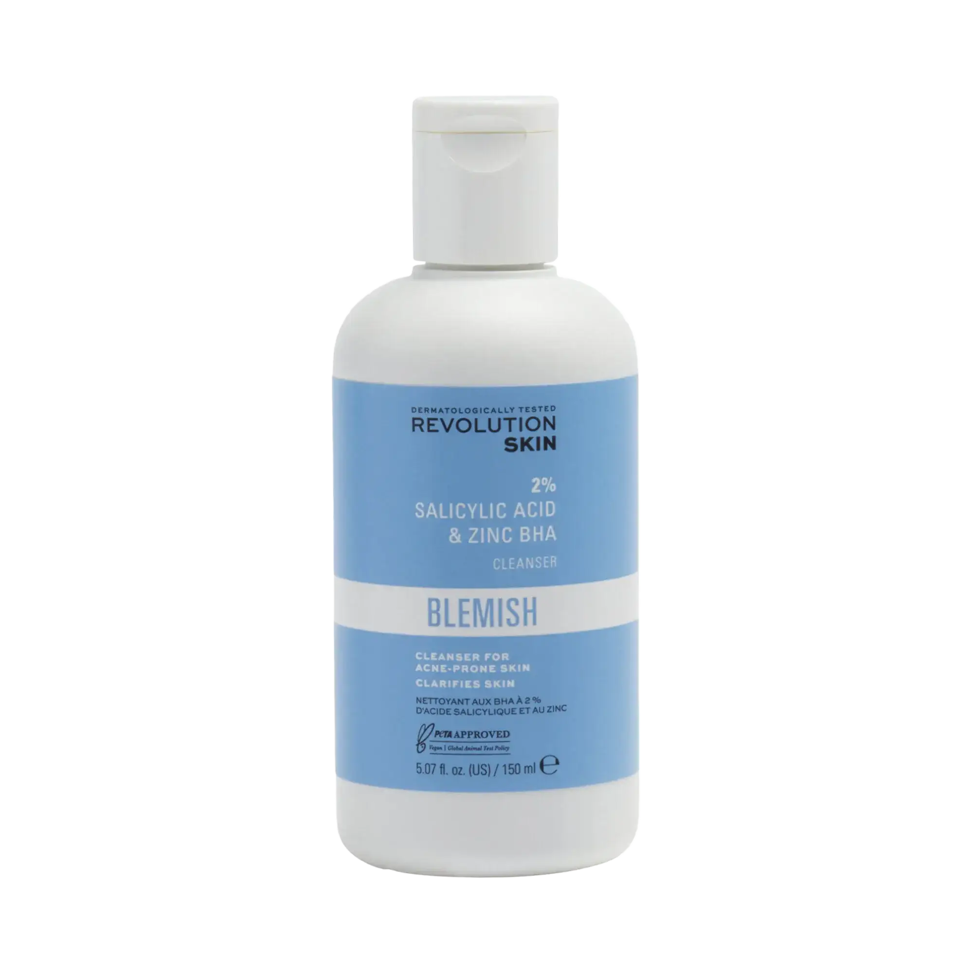 Revolution Beauty 2% Salicylic Acid & Zinc BHA Anti Blemish Cleanser