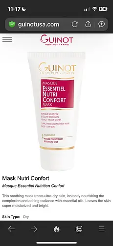 Guinot Essential Nutri Confort Mask