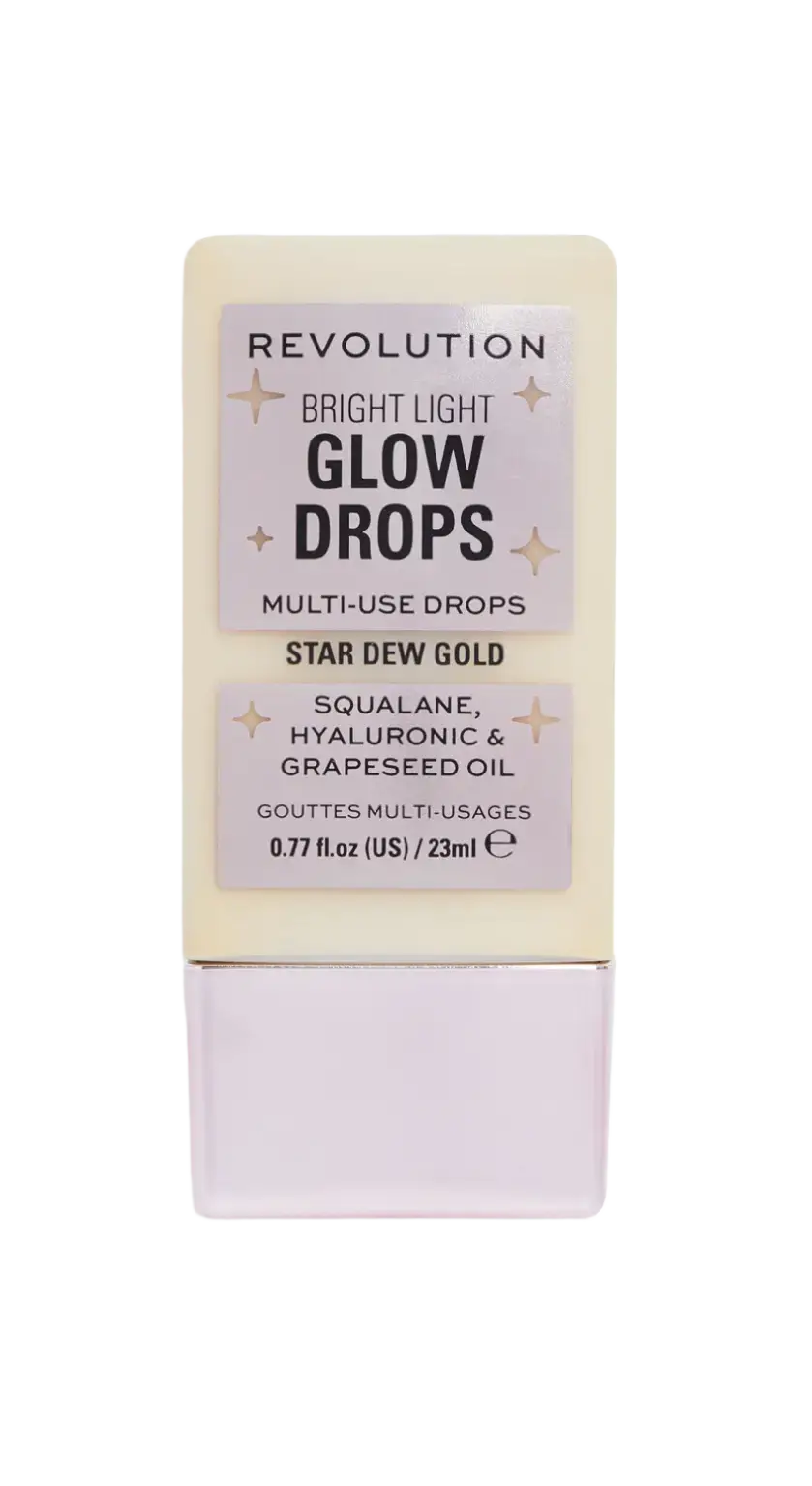 Revolution Beauty Bright Light Glow Drops Star Dew Gold