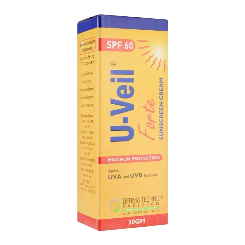 Derma Techno U-Veil Forte Sunscreen Cream SPF 60
