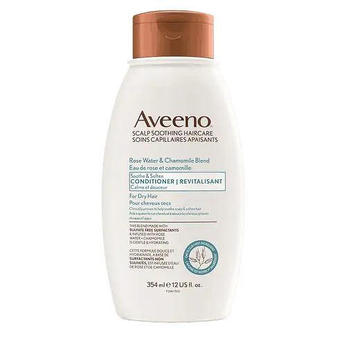 Aveeno Rose Water & Chamomile Blend Soothe & Soften Conditioner For Dry Hair