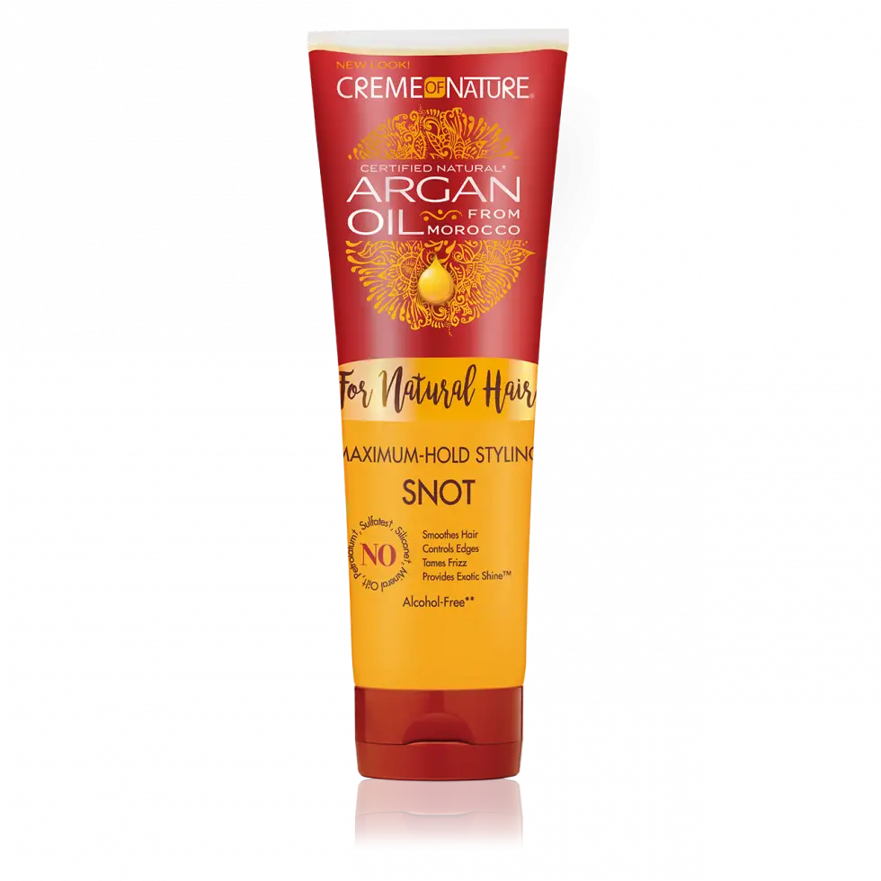 Creme of Nature Argan Oil For Natural Hair Maximum Hold Styling Snot