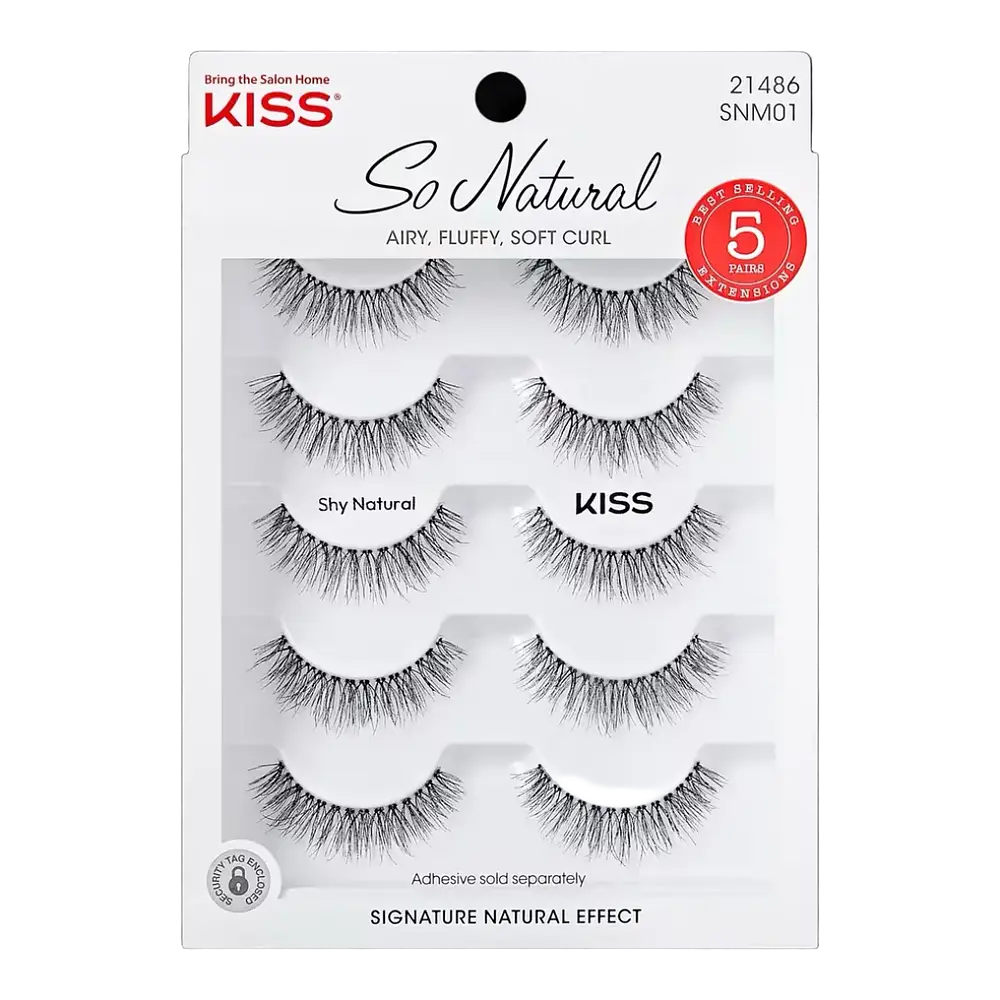 Kiss So Natural False Eyelashes Shy Natural