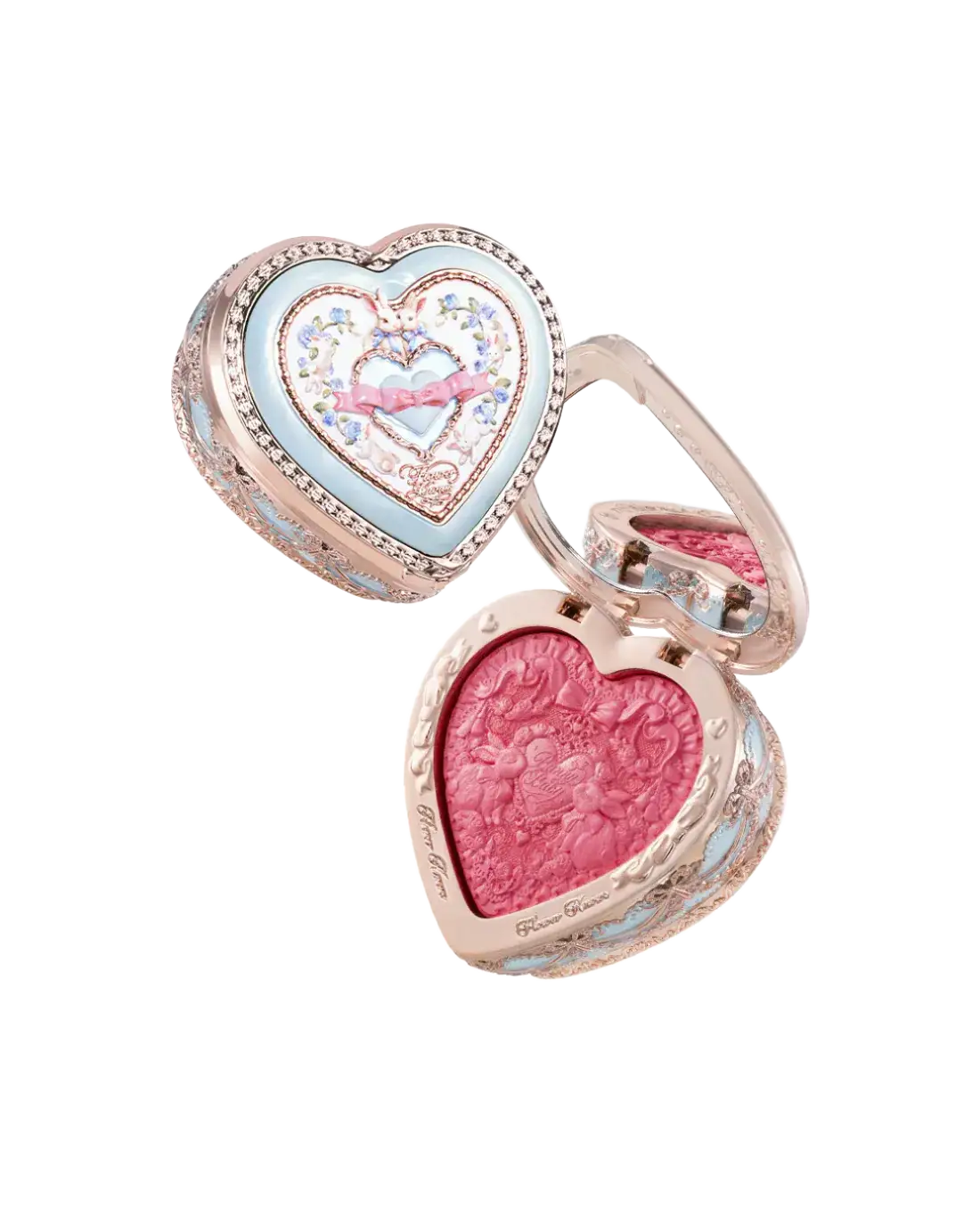 Flower Knows Bunny Garden Embossed Blush S02 Berry Bunny