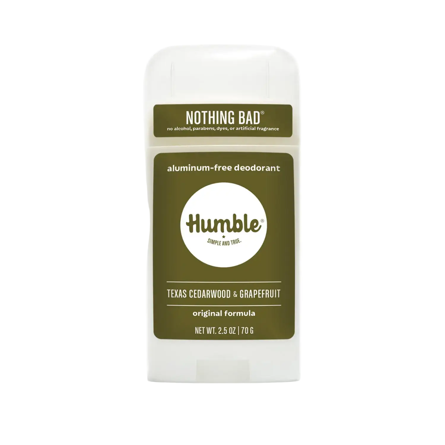 Humble Brands Original Formula Deodorant Texas Cedarwood & Grapefruit
