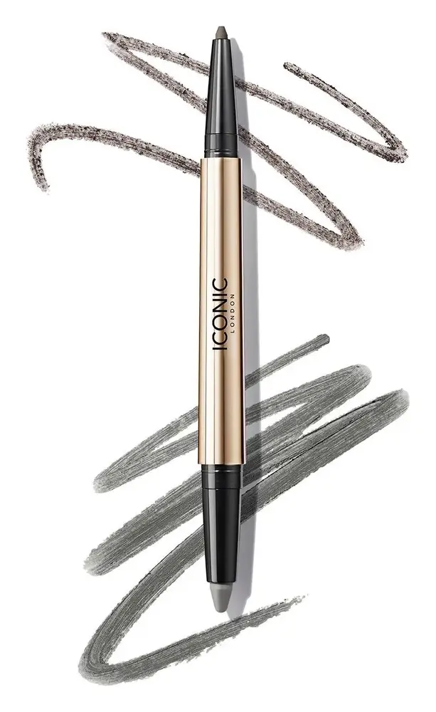 Iconic London Smokey Eye Duo Kajal Eyeliner Ash Grey