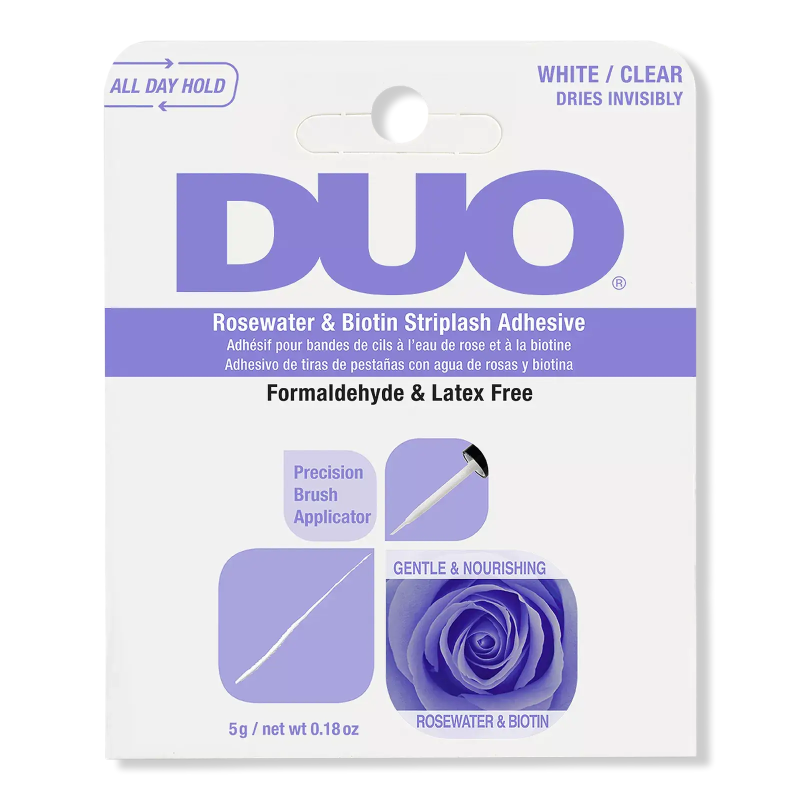 Ardell Duo Rosewater & Biotin Striplash Adhesive Clear