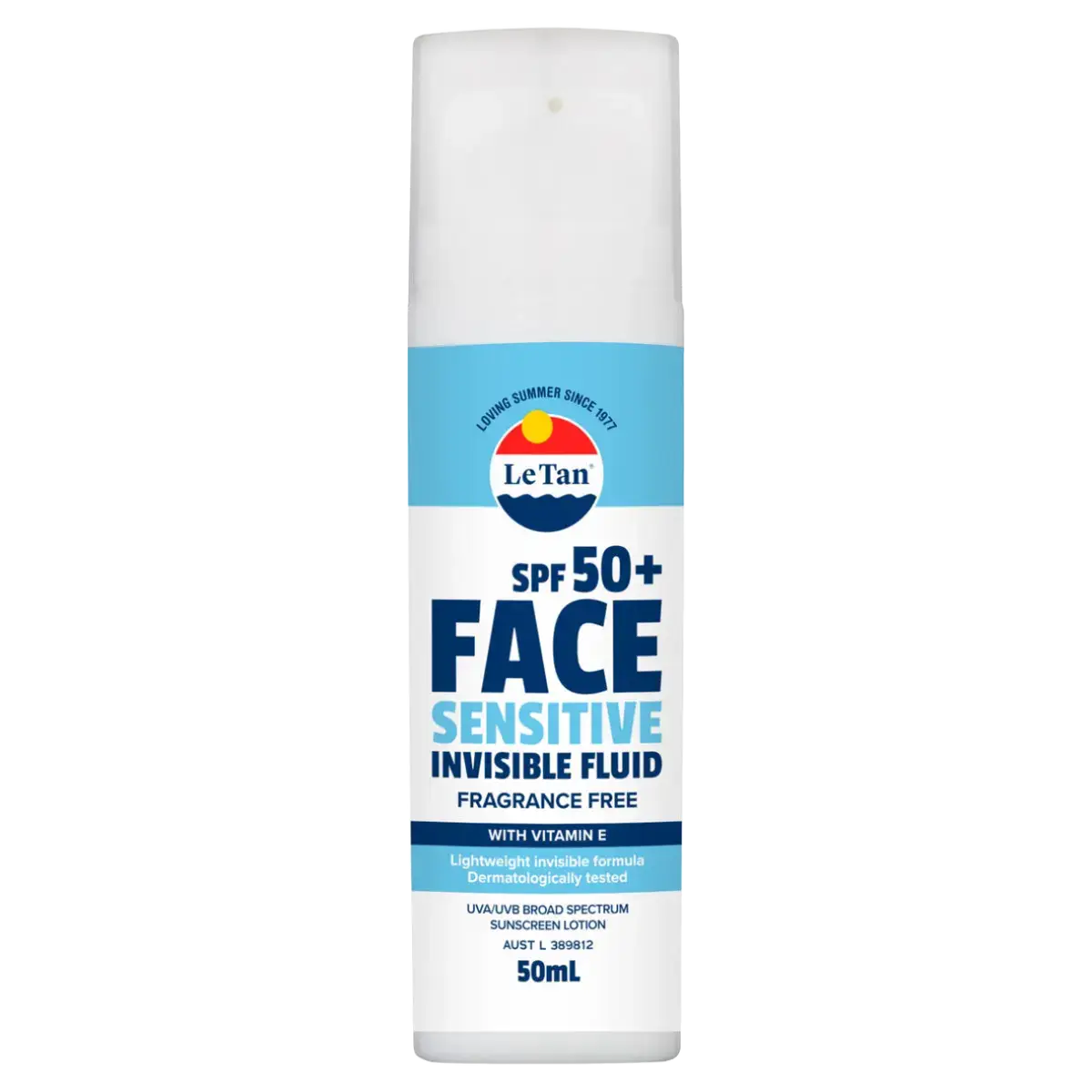 Le Tan Face Sensitive Invisible Fluid SPF 50+