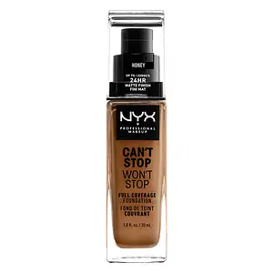 NYX Cosmetics Can't Stop Won't Stop Full Coverage Foundation 15.8 Honey