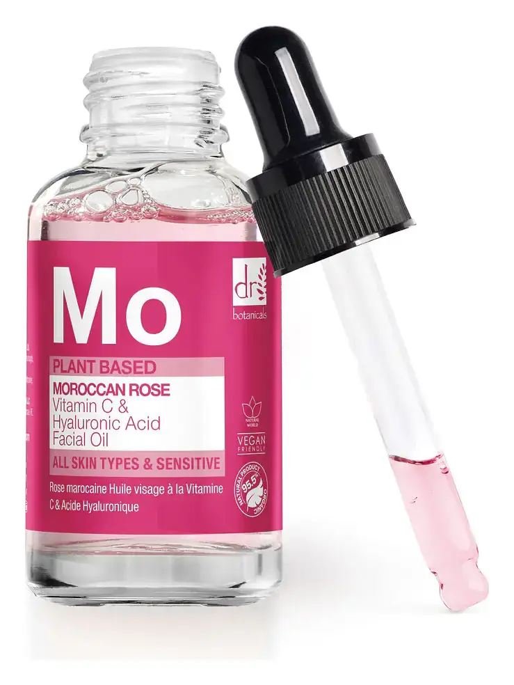 Dr Botanicals Moroccan Rose Vitamin C & Hyaluronic Acid Facial Oil