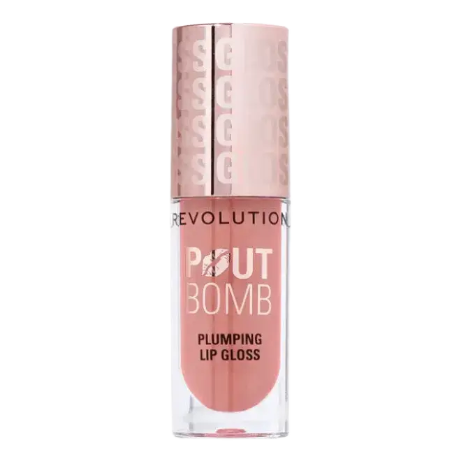 Revolution Beauty Pout Bomb Plumping Lip Gloss Candy Pink