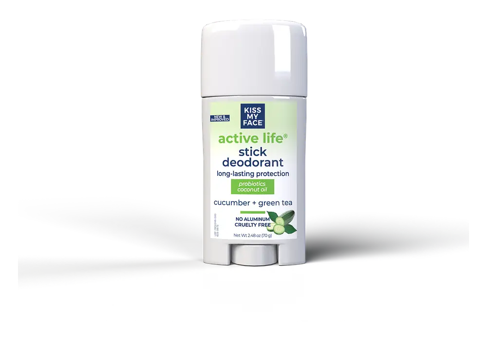 Kiss My Face Active Life Stick Deodorant Cucumber + Green Tea