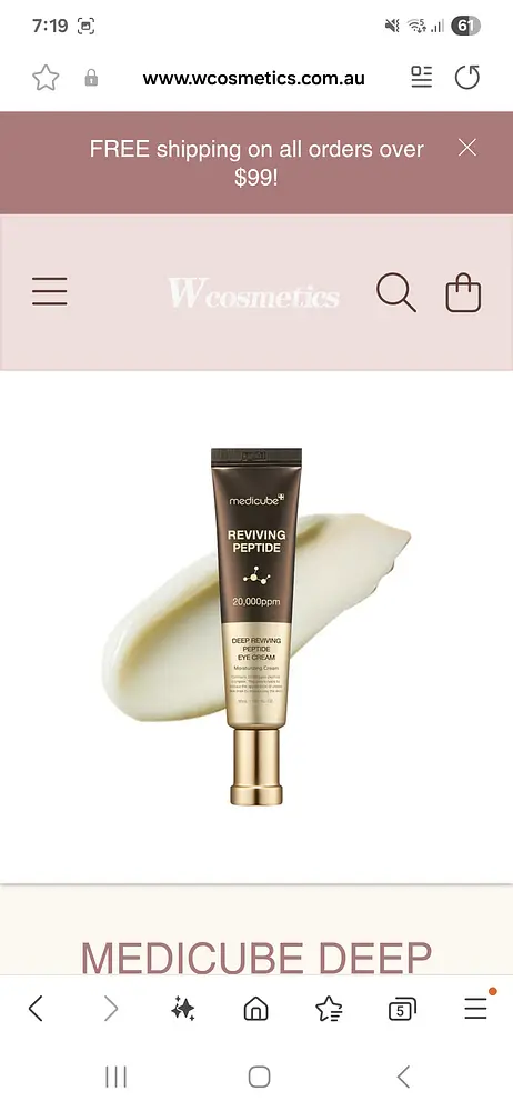 MediCube Deep Lifting Peptide Eyecream For Face