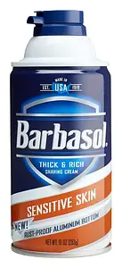 Barbasol Sensitive Skin Thick & Rich Shaving Cream
