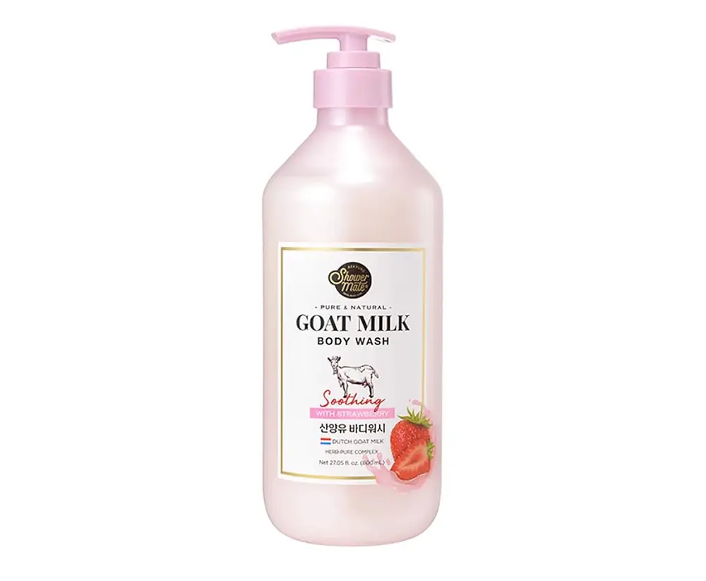 SHOWERMATE Goat Milk Body Wash Strawberry