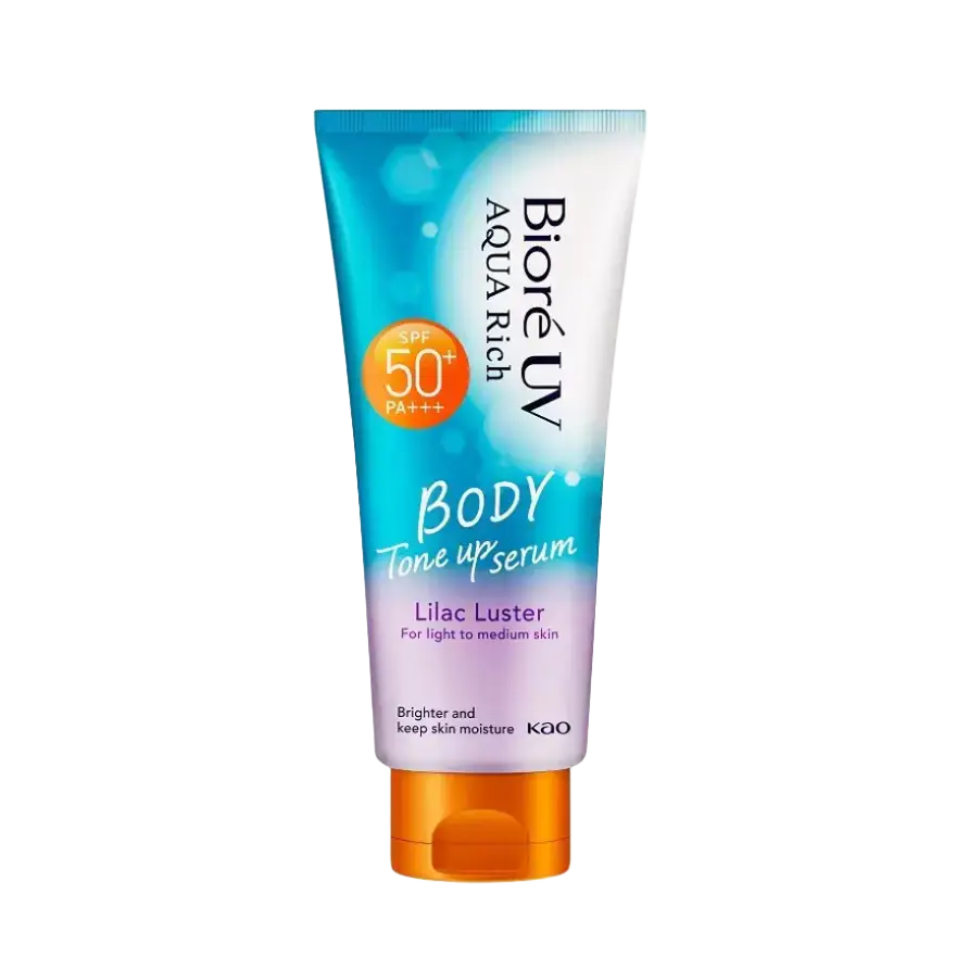 Biore UV Aqua Rich Body Tone Up Serum SPF50+ PA+++ Lilac Luster