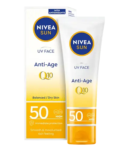 Nivea UV Face Q10 Anti-Age Sun Cream SPF 50 UK