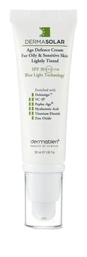 Dermabien Dermasolar Lightly Tinted Age Defence Cream For Oily & Sensitive Skin SPF 30