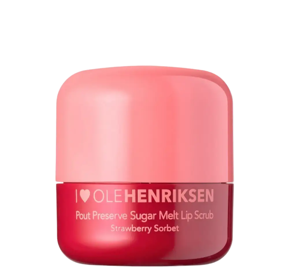 Olehenriksen Pout Preserve Sugar Melt Lip Scrub Strawberry Sorbet